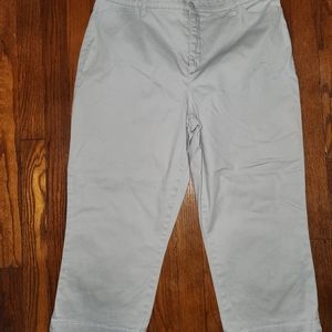 Gloria Vanderbilt Gray Crop SZ 12 EUC